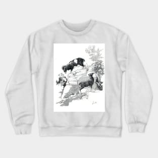 Jin jang Moufflons drawing Crewneck Sweatshirt